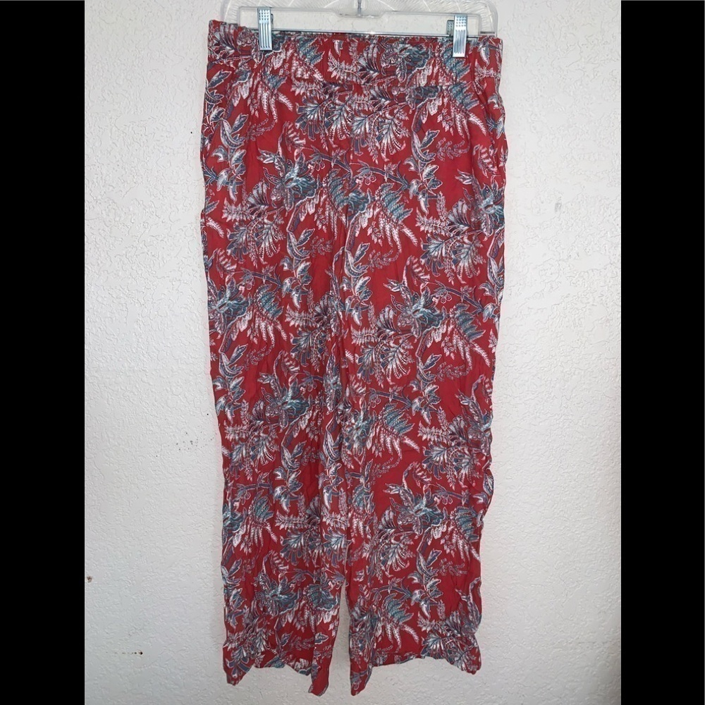 𝅺NEW Loft Small Petites Floral Pocketed Pants Dx